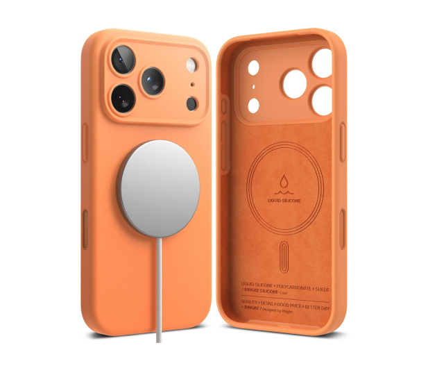 Ringke Silicone Magnetic Magsafe do Iphone 17 Pro Tangerine 8800328811188 - 1359800 - zdjęcie 2
